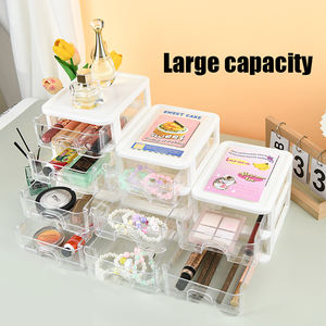 กล่องเก็บเครื่องสำอางแบบลิ้นชักพลาสติกสำหรับบ้าน/สำนักงาน/ห้องนอน  แบบ 2/3/4 ชั้น ผลิตโดยโรงงาน (OEM/ODM) - Product Image 2