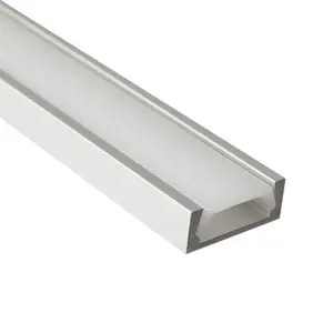 Couverture de diffuseur de canal de montage d'éclairage à led acrylique blanc