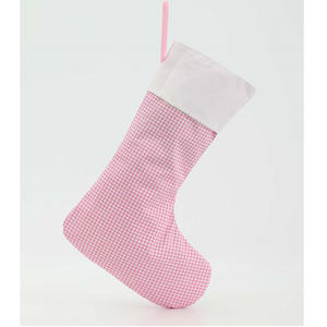 Nouveautés Arbre Géant Décoration Cadeau Géant Chaussettes Vichy Brodé Bas <span class=keywords><strong>de</strong></span> Noël - Product Image 3