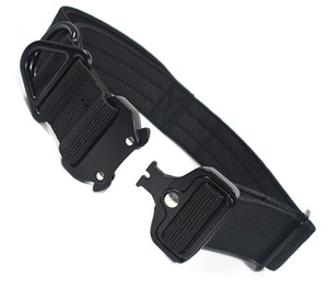 Nuevo diseño de correa de nailon de grano grueso, hebilla de aleación, Collar de perro táctico ajustable acolchado sólido en relieve tridimensional - Product Image 6