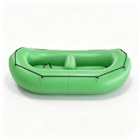 Bateau pneumatique gonflable en PVC de petite taille personnalisé pour 2 personnes, 9 pieds (275 cm), certification CE, épaisseur 1,8 mm, résistant à l'usure, pour la dérive