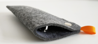 Vente chaude Étui à lunettes en feutre de polyester pliable léger réutilisable recyclable Pochette pour lunettes de soleil