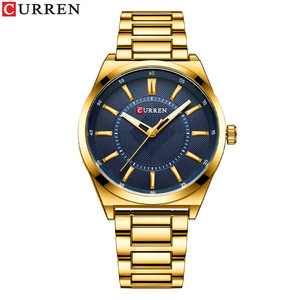 Montre-bracelet décontractée Curren 8407 pour homme, classique, étanche, lumineuse, en acier inoxydable, avec verre en alliage, mouvement à quartz - Product Image 2