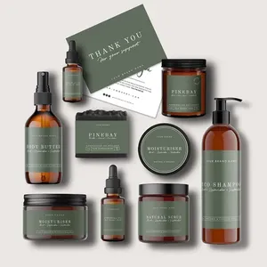 Chất lượng cao tùy chỉnh logo thương hiệu không thấm nước nhãn loạt sản phẩm Chai Nhựa Vinyl Nhãn dán cho mỹ phẩm - Product Image 1