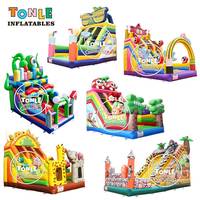 Glissade gonflable TONLE, nouveau design, personnalisable, commerciale, simple ou double piste, pour enfants et adultes