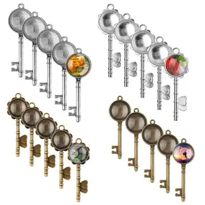 Kpop — Cabochon de Base en verre pour fabrication de porte-clés, lot de 40 pièces de cabochons Cameo pour colliers et pendentifs artisanaux, bijoux à faire soi-même, vente en gros