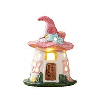 Forest Magic House Umweltfreundliche Keramik-Nachtlampe mit Glanzfinish Kreative Schlafzimmer-Wandleuchte Schneemann-Baum-Form Inspirierend