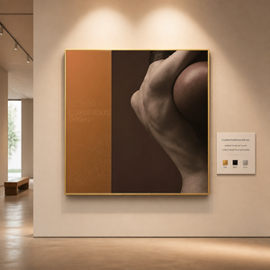Tableau mural encadré sur toile, <span class=keywords><strong>peinture</strong></span> abstraite 60x60cm, taille personnalisée, décoration murale pour hôtel, salon, bureau - Product Image 3