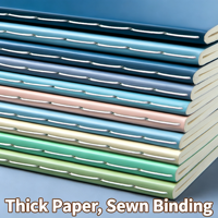 Premium Philippinisches A5 Genähtes Notizbuch 205x140mm 80g/m² Dickes Papier Liniert Flachliegendes Schulheft
