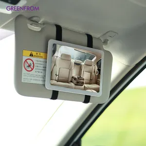 Car Interior Mirror Portable Led Car Makeup Mirror Auto Visor Cosmetic Car Makeup Mirror With Led Lights