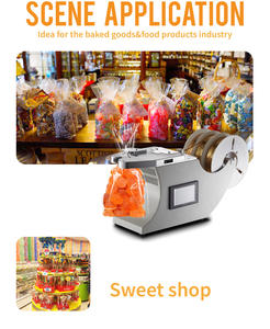 Machine à lier pour usage domestique et commercial, idéale pour charcuteries, boulangeries, biscuits, sucettes, liage de fils dorés, paniers de fruits, emballage de biscuits - Product Image 6