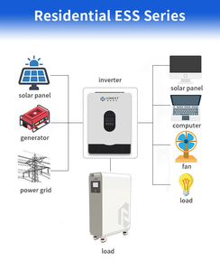 Paquete de Baterías Apilables de 25.6V 51.2V 314Ah, 8kWh 16kWh, Sistema de Almacenamiento de Energía Solar para el Hogar, Pantalla Táctil LCD, UN38.3, Venta al Por Mayor - Product Image 3