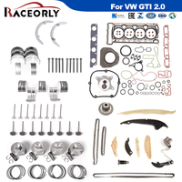 RACEORLY 06J107065AH 06H103171 Kit Piston Overhaul Mesin Ukuran Lebih Besar 0.50 83mm untuk VW GTI EA888 2.0T CDA CCZ CAW