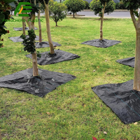 Toile de paillage tissée noire pour jardins et parterres, durable, 200 g/m², membrane anti-mauvaises herbes, bâche anti-mauvaises herbes, tapis anti-mauvaises herbes