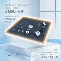 Receveur de douche en polystyrène XPS de conception européenne LUX avec résistance à la compression de 300-400 kPa et garantie de plus de 5 ans