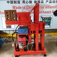 Machine à fabriquer des briques en argile à moteur diesel, machine hydraulique à briques en terre rouge emboîtables, sans électricité