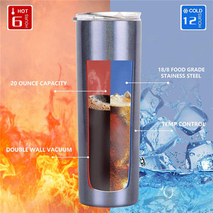 Série élégante 20 <span class=keywords><strong>oz</strong></span> Maigre Sublimation Gobelet Vide 20 <span class=keywords><strong>Oz</strong></span> Avec Couvercles Et Pailles En Vrac - Product Image 2