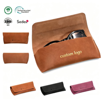 Étui souple de luxe en cuir pour lunettes de soleil Bestpackaging – Étui souple de haute qualité pour lunettes, étui de rangement pour lunettes avec logo personnalisé D8-R50