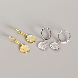 <span class=keywords><strong>Boucles</strong></span> <span class=keywords><strong>d</strong></span>'<span class=keywords><strong>oreilles</strong></span> en argent Sterling 925, breloques géométriques, pendentif étoile, pendants <span class=keywords><strong>d</strong></span>'<span class=keywords><strong>oreilles</strong></span> <span class=keywords><strong>diamant</strong></span>, créoles pour femmes - Product Image 2