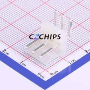 M3961R-03P Wire-to-Board Pin Header Bent Lead Through Hole,P=3.96mm Connector 1x3P 3.96mm Right Angle Insert CH - Product Image 1