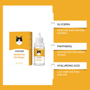 Gouttes oculaires pour chiens et chats : Soulagent la sécheresse oculaire, éliminent les taches de larmes et les pertes de liquide oculaire, lotion anti-démangeaisons pour animaux de compagnie, fabrication OEM prise en charge - Product Image 2