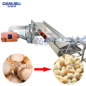 Automatic Mesh Belt Dryer Seafood Drying Machine Scallop Cleaning and Drying Machine Scallop Drying Machinery - Product Image 1