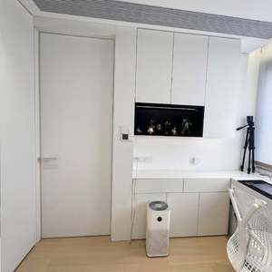 Portes intérieures en placage de bois personnalisées pour villa, appartement, bureau, chambre, salle de bain, salle d'étude, entrée, cuisine, hôtel, entrepôt - Product Image 2