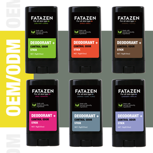 FATAZEN Private Label puro naturale senza alluminio rotolo organico sul Logo personalizzato ricaricabile <span class=keywords><strong>deodorante</strong></span> controllo odore Stick - Product Image 1