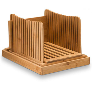 เครื่องตัดขนมปังไม้ไผ่ 31.8x23.7x19 ซม. อุปกรณ์ครัวแบบพับได้สำหรับใช้ในบ้านและเชิงพาณิชย์ - Product Image 4