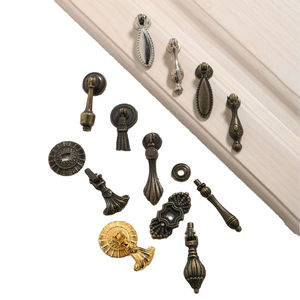 European Style Antique Zinc Alloy Single Hole Cabinet <b>Door</b> Handle Bronze Pastoral Wardrobe Drawer Handle - Product Image 1
