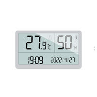 PT-10 Pengukur Suhu dan Kelembapan Digital Higrometer Termometer Dalam Ruangan LCD Besar Dapat Diletakkan atau Dipasang dengan Perekat -10~60 ℃   10-90%RH