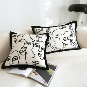 Moderne französische Zierkissen für das Wohnzimmer-Sofa, Rückenlehnen-Dekokissen für das Bett, Bettwaren mit Kernfüllung - Product Image 6