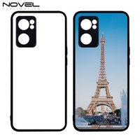 Coques de téléphone personnalisées en silicone TPU 2D vierges pour sublimation, étanches, antichoc, ajustement parfait à 100 %, noires, pour Oppo Reno 12 7 5G