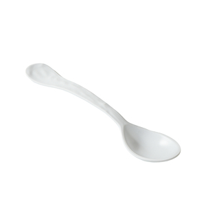 סט כלי אוכל מודרני נורדי, ידידותי לסביבה, עמיד, מלמין, ניתן להתאמה אישית, במלאי, לבן, צרפתי, 12 אינץ', מט, עם הטבעה, כף, ניתן לשטיפה במדיח כלים - Product Image 1