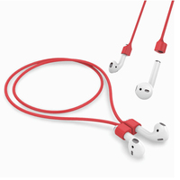 Kalung tali magnetik untuk AirPods, tali leher untuk AirPods 1 2 3 4 Pro 2 tali silikon Anti hilang untuk Airpod