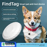 Traceur GPS intelligent pour animaux de compagnie, double système Airtag, anti-perte, Bluetooth, batterie remplaçable, contrôle à distance Google, pour l'international