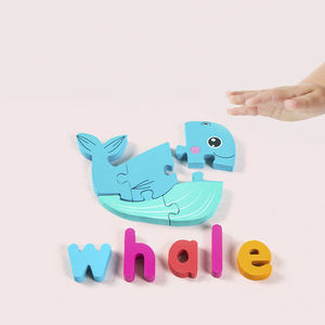 Juguete de madera <span class=keywords><strong>para</strong></span> niños pequeños, puzle 3d de aprendizaje escénico, educativo <span class=keywords><strong>preescolar</strong></span>, Montessori - Product Image 4