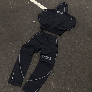 Bán Buôn OEM/ODM Nhà Máy Tùy Chỉnh 3M Phản Quang In Áo Gió Áo Khoác Và Nylon Quần Người Đàn Ông Áo Gió Tracksuit - Product Image 2