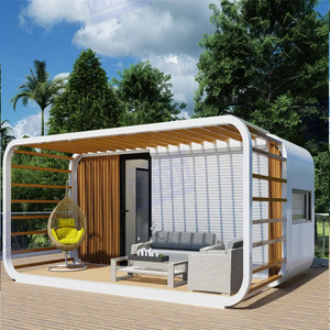 Casa modular hecha en fábrica de China-Casa prefabricada asequible para el hogar y las vacaciones Uso de cabina de manzana de 20 pies para hotel y sala de estar - Product Image 1