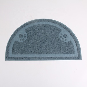 Tapis de toilette moderne en carton pour le piégeage de la litière pour chats avec support en mousse en plastique souple et couvercle amovible pour chats - Product Image 6