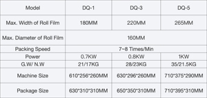 เครื่องบรรจุขนมปังแบบอัตโนมัติ DQ-3 ไฟฟ้า 8 ครั้ง/นาที ใช้งานง่าย พร้อมถาดขนมปัง ถุง/ฟิล์ม/ซองบรรจุขนมหวาน - Product Image 2