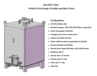 Cuve de Fermentation Automatique en Acier Inoxydable SUS316 de 1000L/5000L/3000L Personnalisée OEM, Conforme aux Normes UE pour Whisky et Vodka