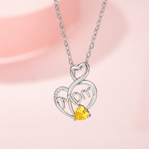 Collar de Acero Inoxidable con Dijes <span class=keywords><strong>para</strong></span> el Día de la Madre, el Mejor Regalo <span class=keywords><strong>para</strong></span> Mamá - Product Image 6