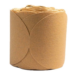 236u 5 "chất lượng OEM ô tô giấy nhám màu vàng 125 Mét cát đĩa giấy cho khô tường đánh bóng - Product Image 3