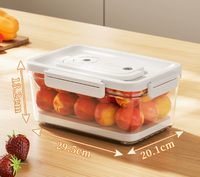 Boîte de conservation sous vide électrique, hermétique, de qualité alimentaire, pour réfrigérateur, pour fruits, légumes et viande