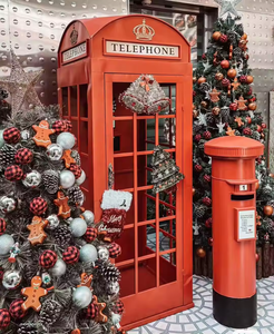 Cabine téléphonique vintage RHD en fer forgé pour mariage, intérieur/extérieur, style Londres, pour jardin et centre commercial - Product Image 2