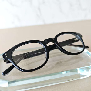 Montures de lunettes rondes à monture complète noires unies unisexe pour la correction de la vue adultes toutes formes de visage - Product Image 1