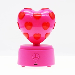 CE ROHS Heart Music Dj Disco Light Dance Fiestas Cumpleaños BT FM Función Altavoz Proyector - Product Image 1