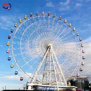 Amusement Park Fantastic Exciting Family Rides 65m Gondola Ferris Wheel