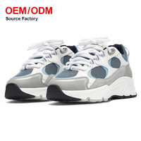 Vente en gros d'usine, baskets pour hommes de luxe décontractées et sportives, avec logo personnalisé, de haute qualité, tendance mode, antidérapantes, résistantes à l'usure, en maille